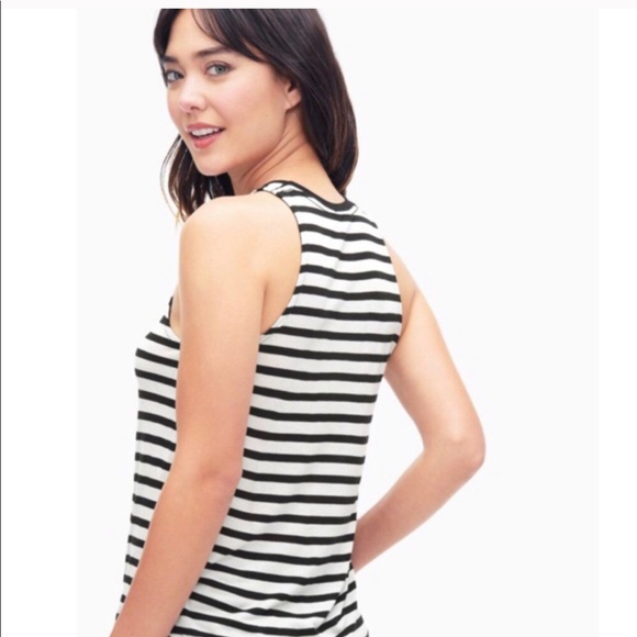 Splendid Black and White Striped Tank - Picture 3 of 7